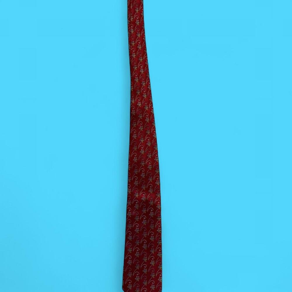 Villa bolgheri italia red silk tie